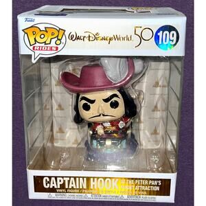 Funko Pop Captain Hook Disney World 50th - New In Box